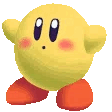 A dancing and flashing Kirby